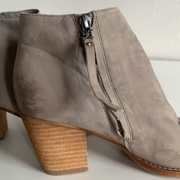 Sam Edelman grey suede boots sz 8.5 - Picture 4 of 5